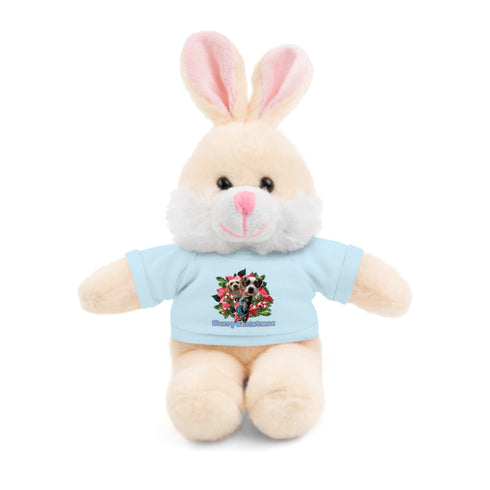 Custom Photo Festive Poinsettia Stuffed Animals with Tee